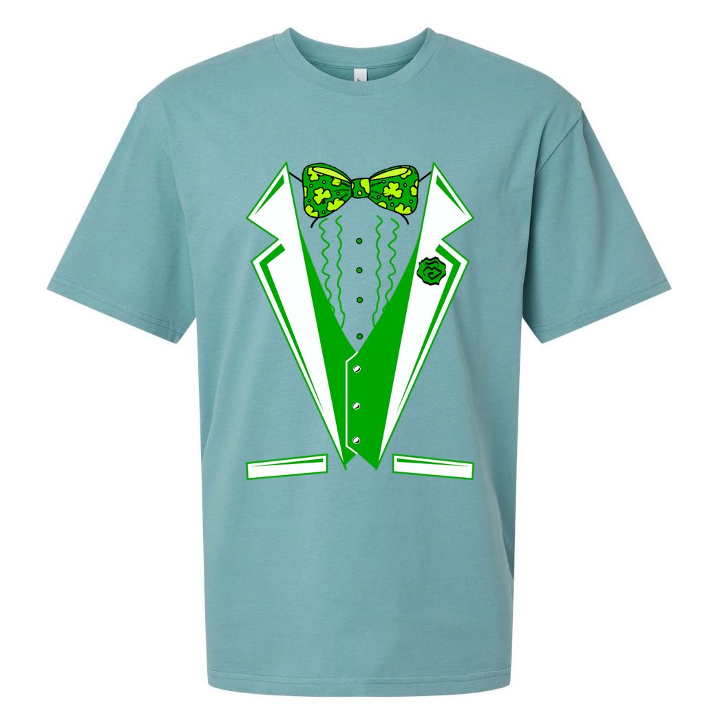 Patty Party Tuxedo Tux St Patrick's Day Sueded Cloud Jersey T-Shirt
