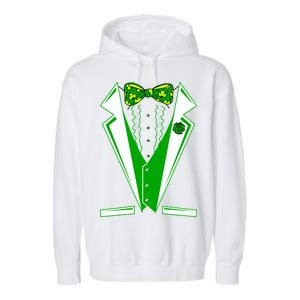 Patty Party Tuxedo Tux St Patrick's Day Garment-Dyed Fleece Hoodie