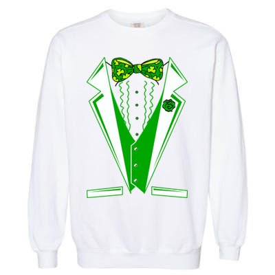 Patty Party Tuxedo Tux St Patrick's Day Garment-Dyed Sweatshirt