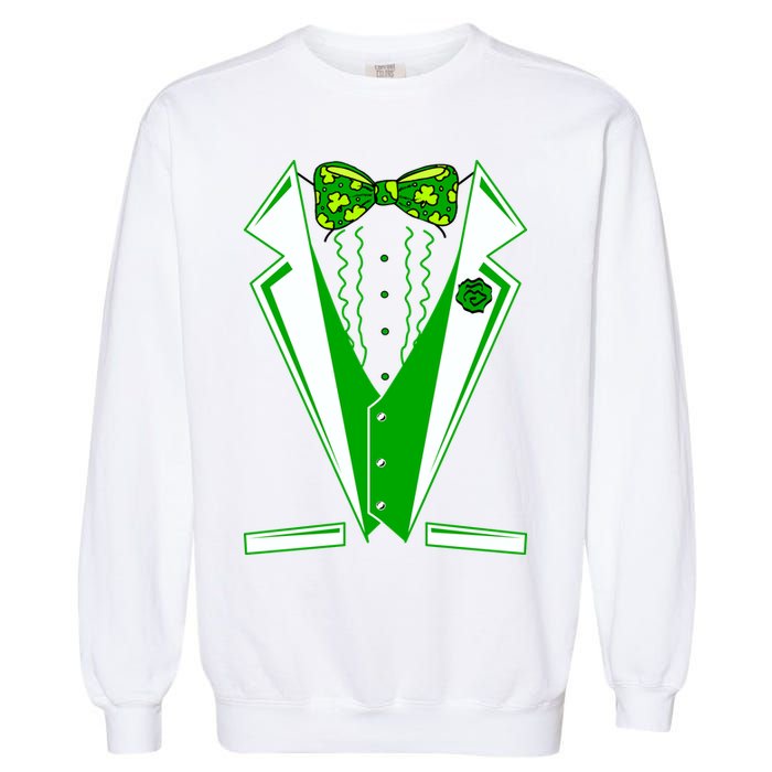 Patty Party Tuxedo Tux St Patrick's Day Garment-Dyed Sweatshirt