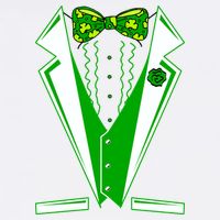 Patty Party Tuxedo Tux St Patrick's Day Garment-Dyed Sweatshirt
