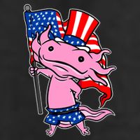 Patriotic Axolotl USA Flag Funny 4th Of July United States Adult Drive Performance Visor