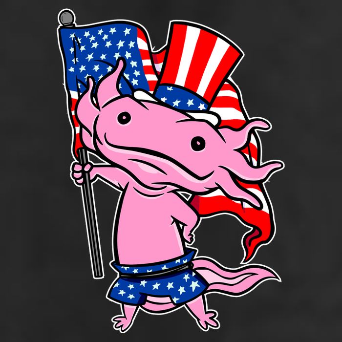 Patriotic Axolotl USA Flag Funny 4th Of July United States Adult Drive Performance Visor