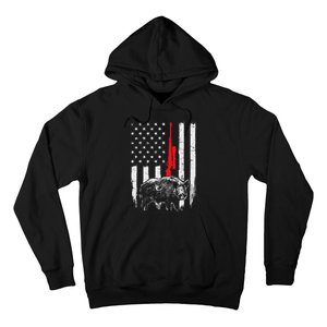 Patriotic American Usa Flag Boar Hunting Wild Hog Hunter Hoodie