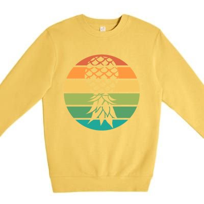 Polyamory And Upside Down Pineapple Summer Vacation Cruise Cute Gift Premium Crewneck Sweatshirt