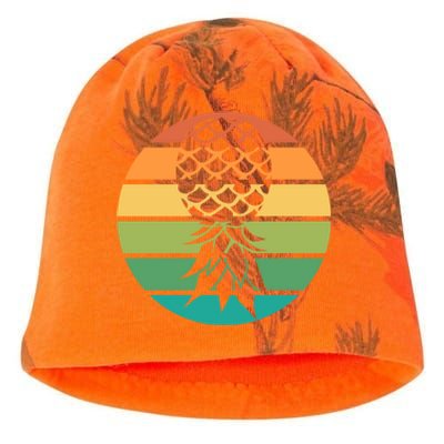 Polyamory And Upside Down Pineapple Summer Vacation Cruise Cute Gift Kati - Camo Knit Beanie