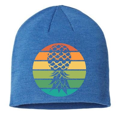 Polyamory And Upside Down Pineapple Summer Vacation Cruise Cute Gift Sustainable Beanie