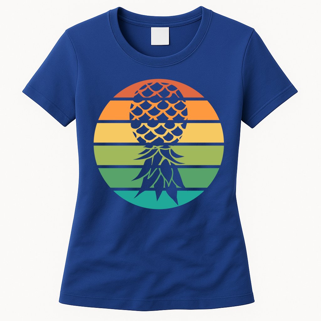 Polyamory And Upside Down Pineapple Summer Vacation Cruise Cute Gift Womens T-Shirt
