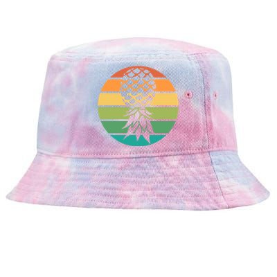 Polyamory And Upside Down Pineapple Summer Vacation Cruise Cute Gift Tie-Dyed Bucket Hat