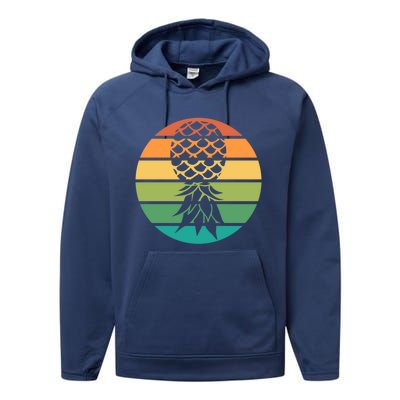 Polyamory And Upside Down Pineapple Summer Vacation Cruise Cute Gift Performance Fleece Hoodie