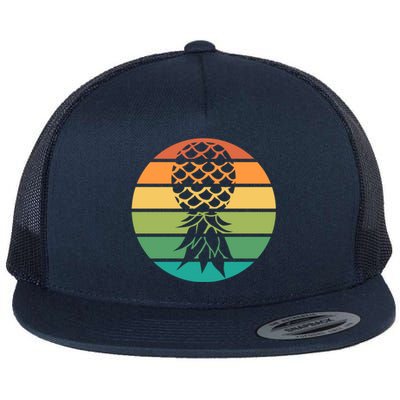 Polyamory And Upside Down Pineapple Summer Vacation Cruise Cute Gift Flat Bill Trucker Hat