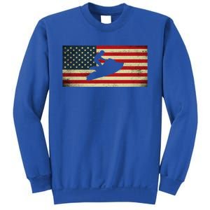 Patriotic American Usa Flag Jet Skiing Jet Ski Lover Gift Sweatshirt