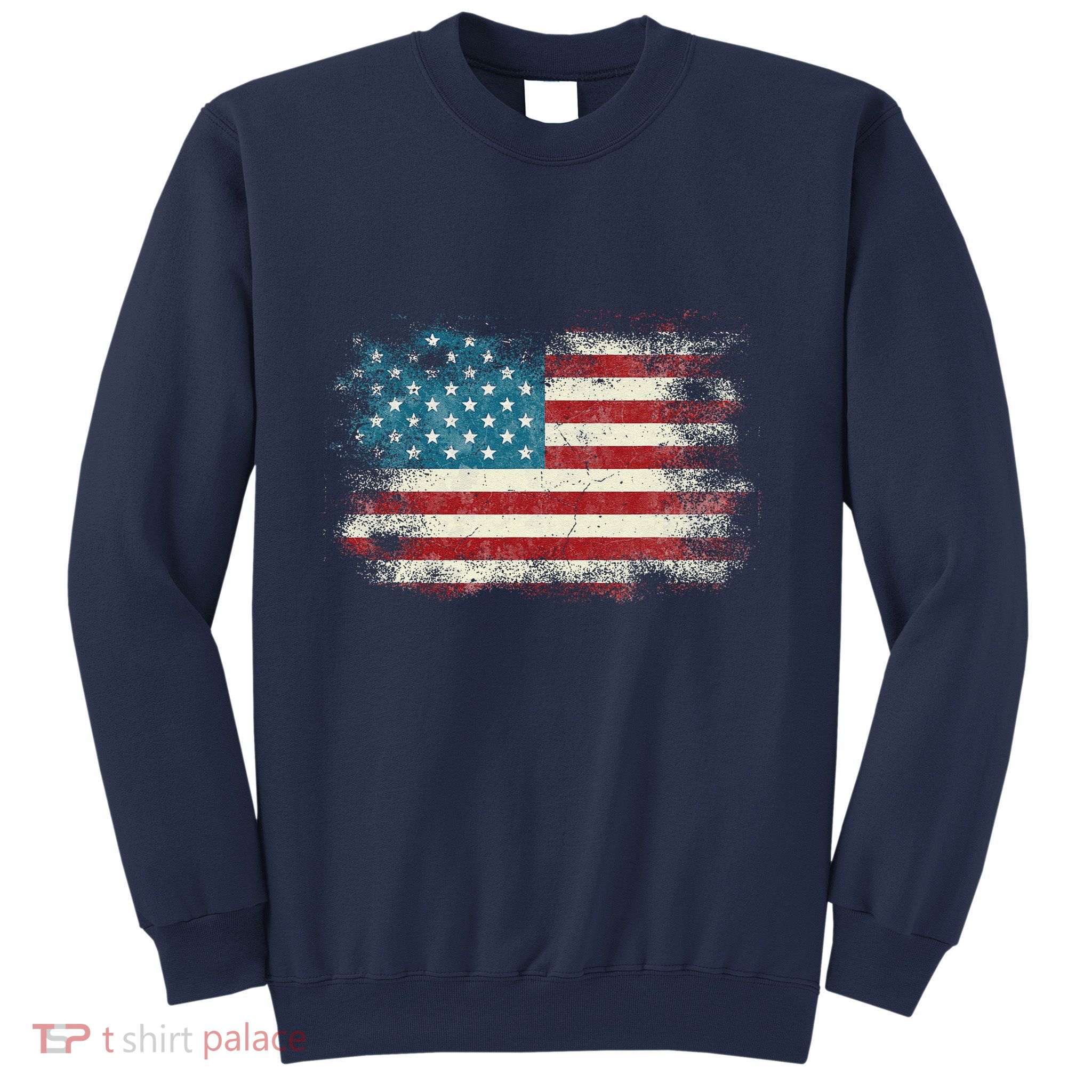 Patriotic American Usa Flag Sweatshirt