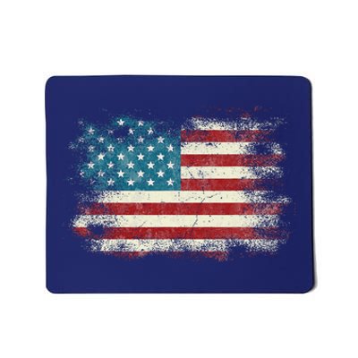 Patriotic American Usa Flag Mousepad