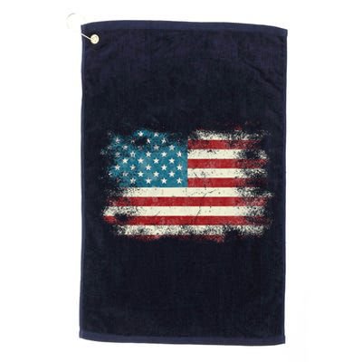 Patriotic American Usa Flag Platinum Collection Golf Towel