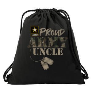 Proud Army Uncle Military Pride Drawstring Bag