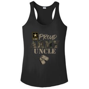 Proud Army Uncle Military Pride Ladies PosiCharge Competitor Racerback Tank