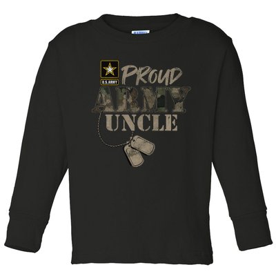 Proud Army Uncle Military Pride Toddler Long Sleeve Shirt