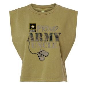 Proud Army Uncle Military Pride Garment-Dyed Women's Muscle Tee