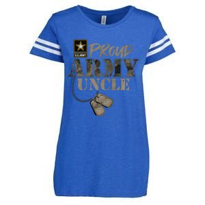 Proud Army Uncle Military Pride Enza Ladies Jersey Football T-Shirt