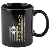 Patriotic Airsoft United States Flag 11oz C Handle Ceramic Mug
