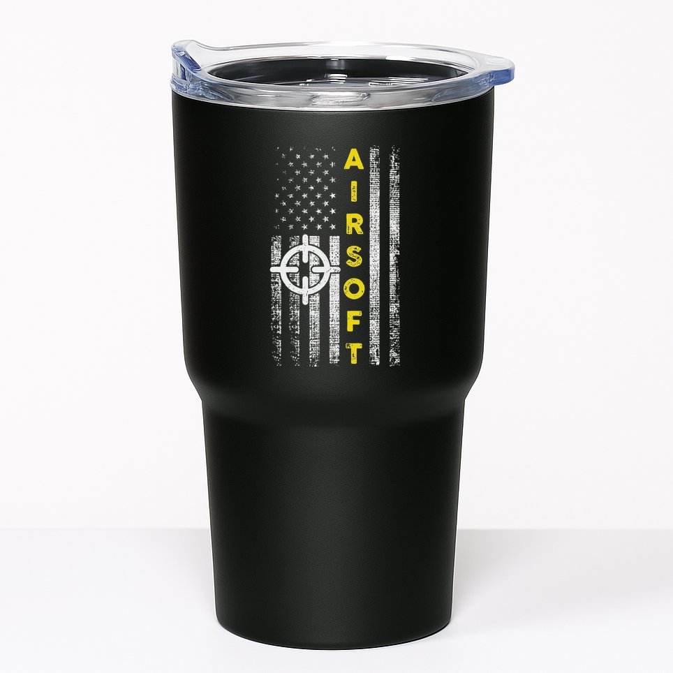 Patriotic Airsoft United States Flag Tumbler