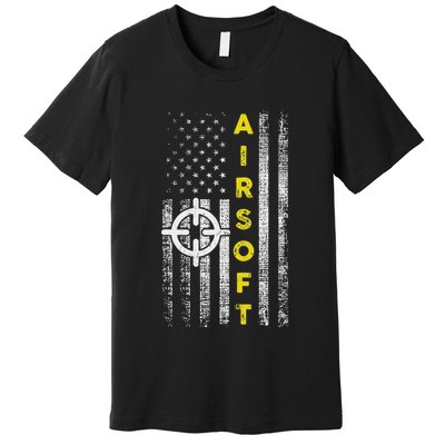 Patriotic Airsoft United States Flag Premium T-Shirt