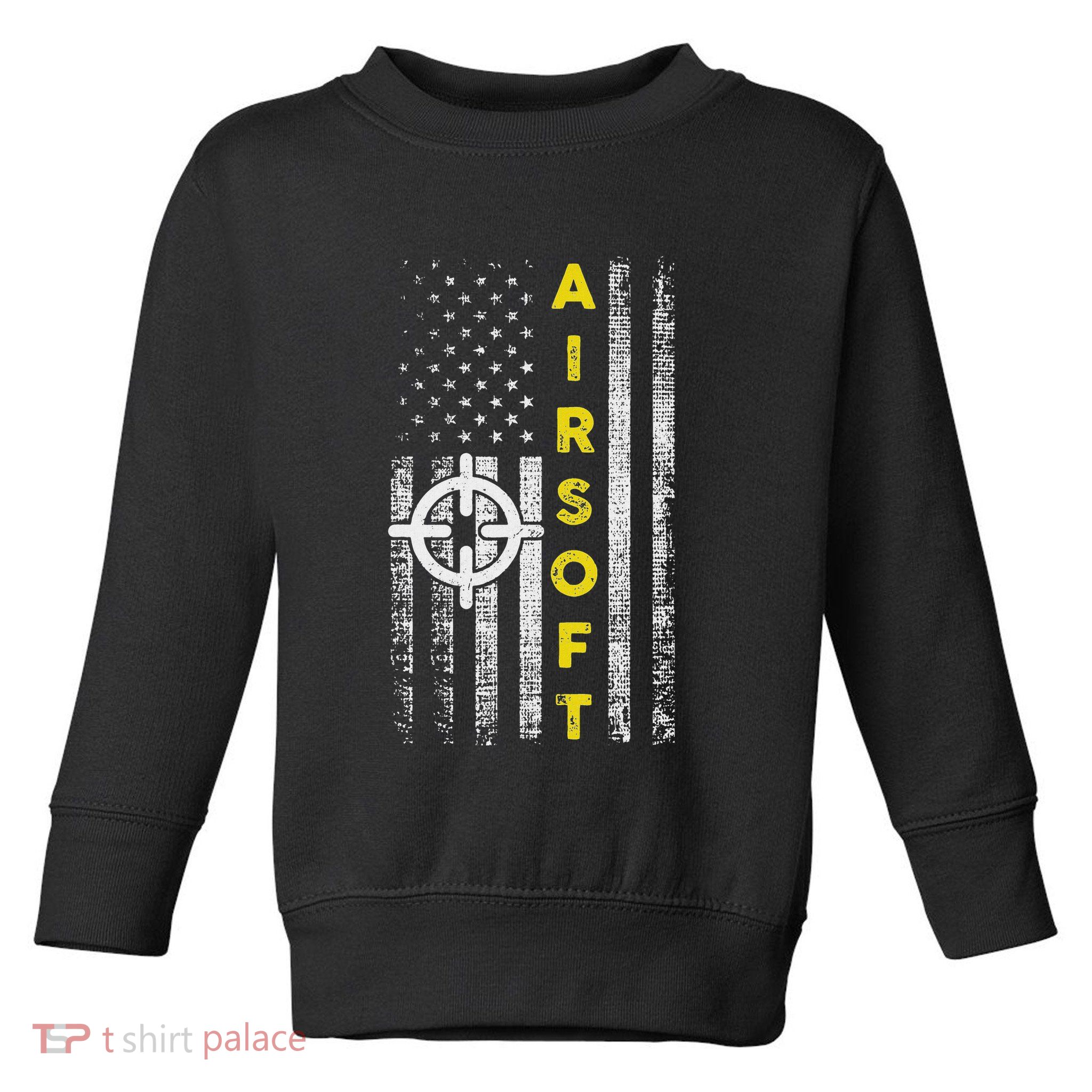 Patriotic Airsoft United States Flag Toddler Sweatshirt