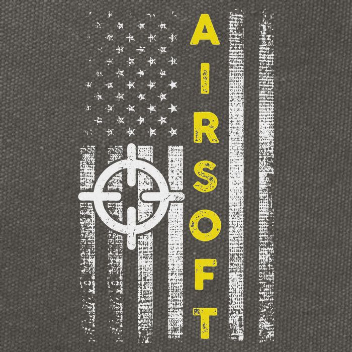 Patriotic Airsoft United States Flag Cotton Canvas Backpack