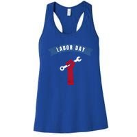 Patriot American Usa Vintage Celebrate Labor Day Great Gift Women's Racerback Tank