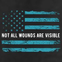 Ptsd Awareness Us Flag In Teal Color T Warrior Gift Hat