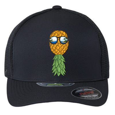 Polyamory And Upside Down Pineapple Summer Vacation Cruise Meaningful Gift Flexfit Unipanel Trucker Cap