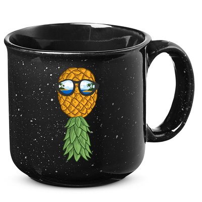 Polyamory And Upside Down Pineapple Summer Vacation Cruise Meaningful Gift 15oz Campfire Ceramic Mug