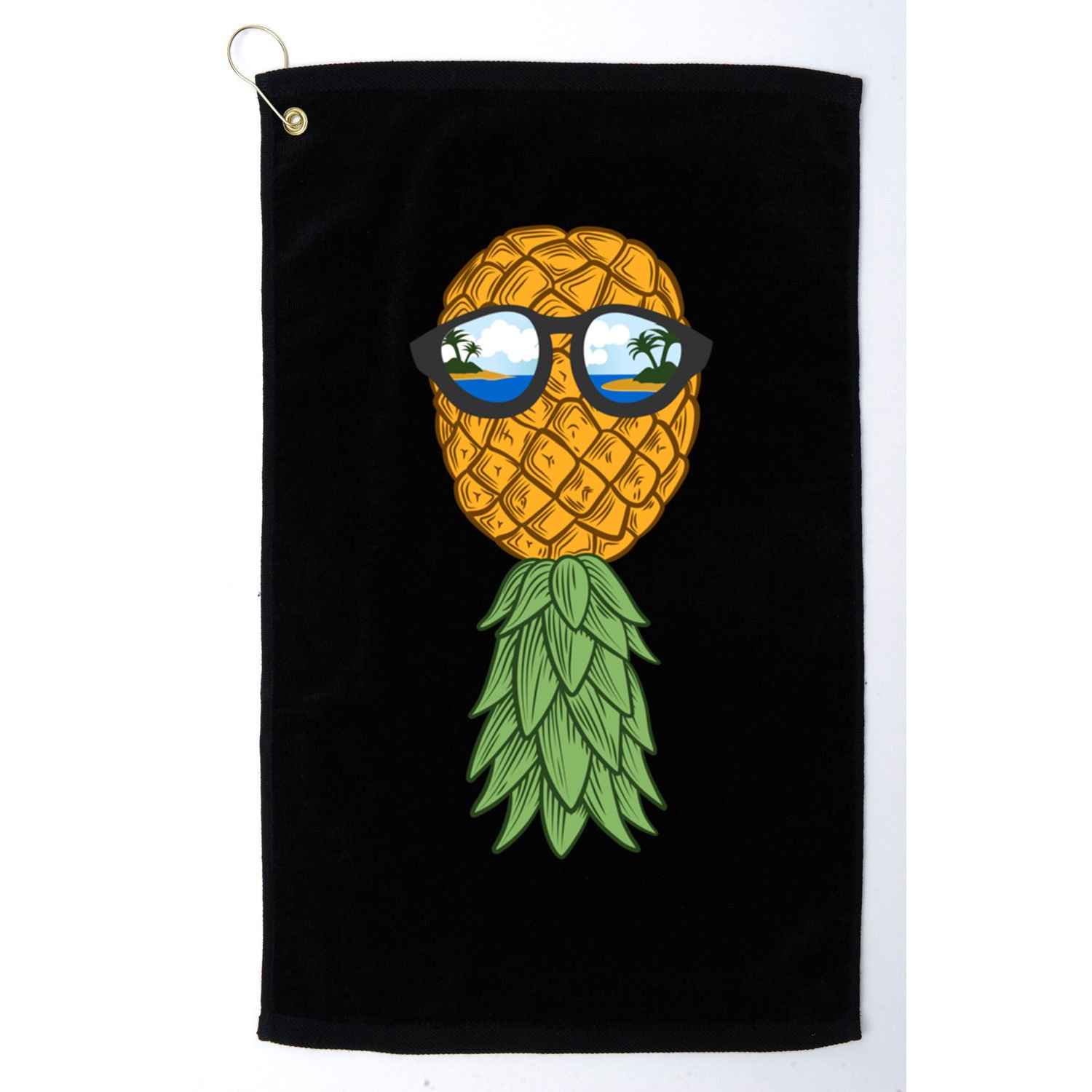 Polyamory And Upside Down Pineapple Summer Vacation Cruise Meaningful Gift Golf Towel