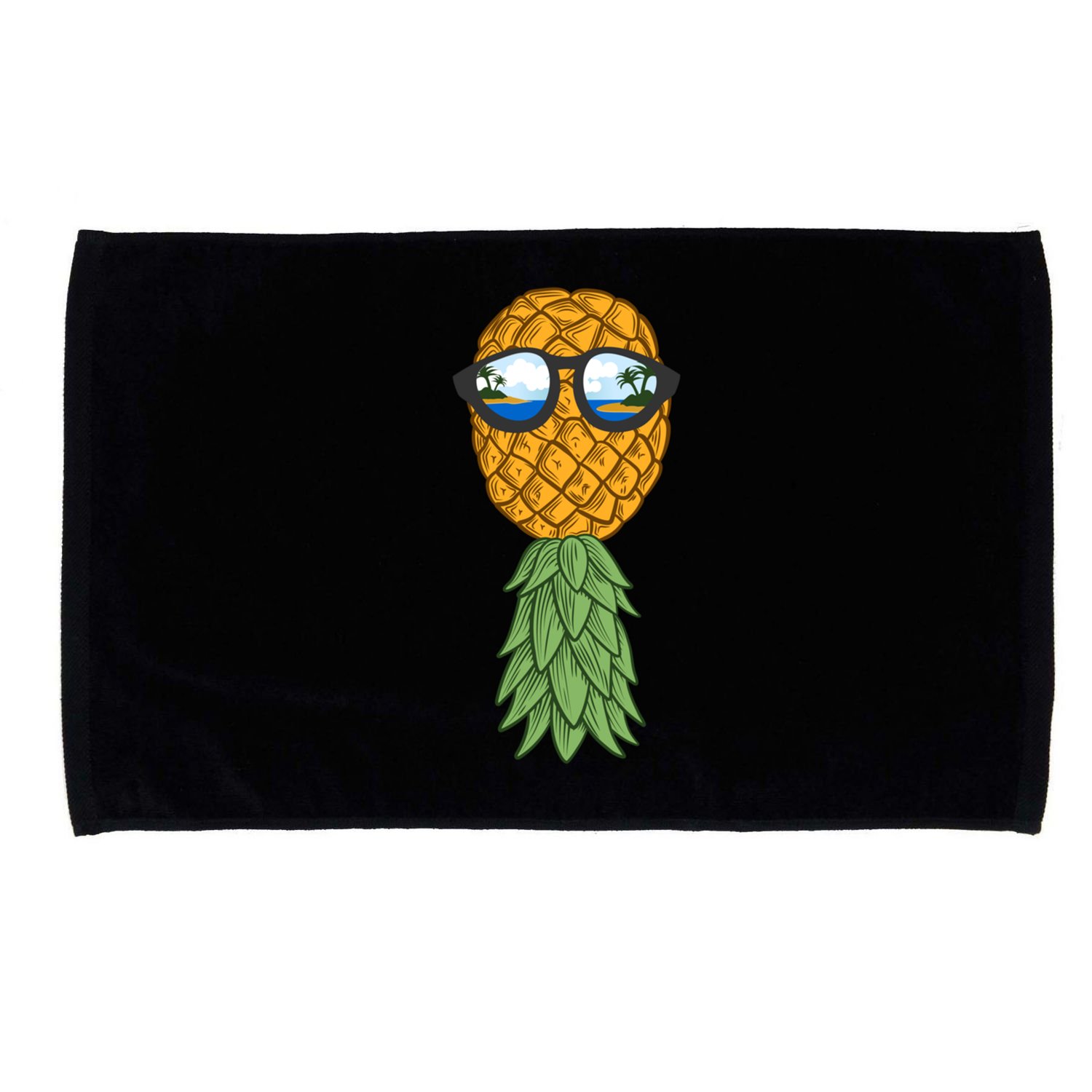 Polyamory And Upside Down Pineapple Summer Vacation Cruise Meaningful Gift Microfiber Hand Towel