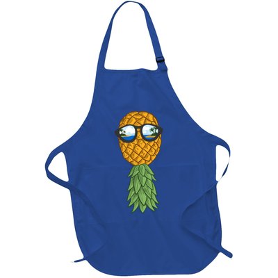 Polyamory And Upside Down Pineapple Summer Vacation Cruise Meaningful Gift Full-Length Apron With Pockets
