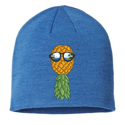 Polyamory And Upside Down Pineapple Summer Vacation Cruise Meaningful Gift Sustainable Beanie