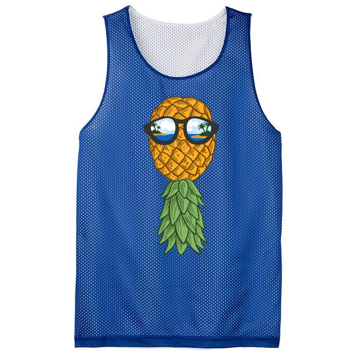 Polyamory And Upside Down Pineapple Summer Vacation Cruise Meaningful Gift Mesh Reversible Basketball Jersey Tank