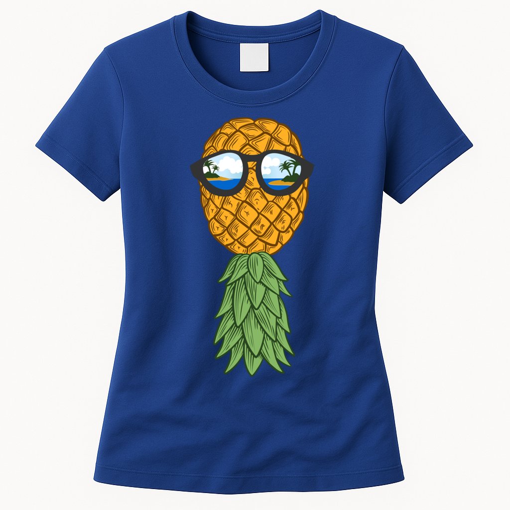 Polyamory And Upside Down Pineapple Summer Vacation Cruise Meaningful Gift Womens T-Shirt