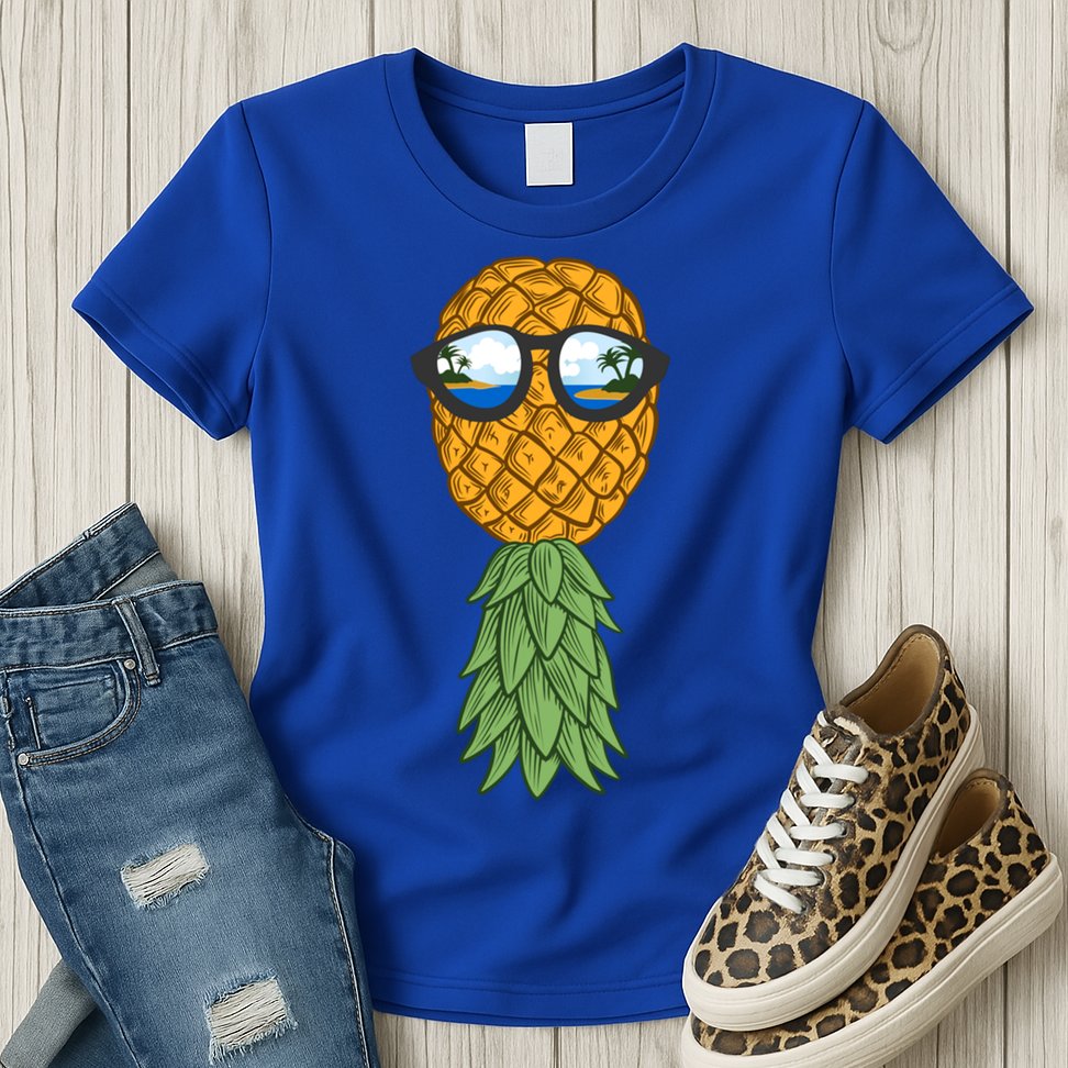 Polyamory And Upside Down Pineapple Summer Vacation Cruise Meaningful Gift Womens T-Shirt