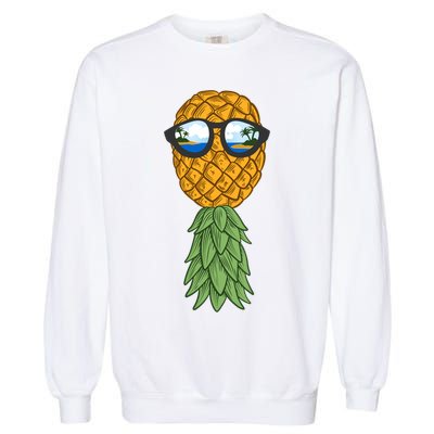 Polyamory And Upside Down Pineapple Summer Vacation Cruise Meaningful Gift Garment-Dyed Sweatshirt