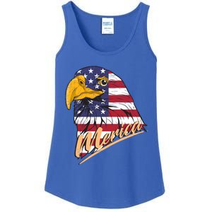 Proud American Us Flag Liberty Merica Patriotic Bald Eagle Gift Ladies Essential Tank