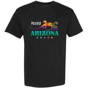 Peoria Arizona Usa Desert Gecko Lizard Vacation Souvenir Garment-Dyed Heavyweight T-Shirt