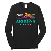 Peoria Arizona Usa Desert Gecko Lizard Vacation Souvenir Long Sleeve Shirt