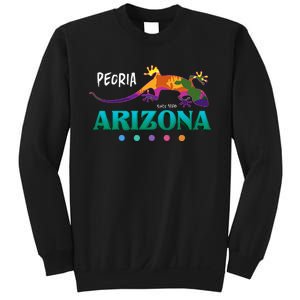 Peoria Arizona Usa Desert Gecko Lizard Vacation Souvenir Sweatshirt