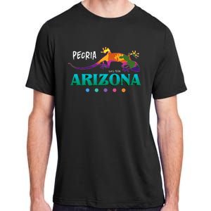 Peoria Arizona Usa Desert Gecko Lizard Vacation Souvenir Adult ChromaSoft Performance T-Shirt