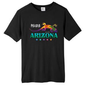 Peoria Arizona Usa Desert Gecko Lizard Vacation Souvenir Tall Fusion ChromaSoft Performance T-Shirt