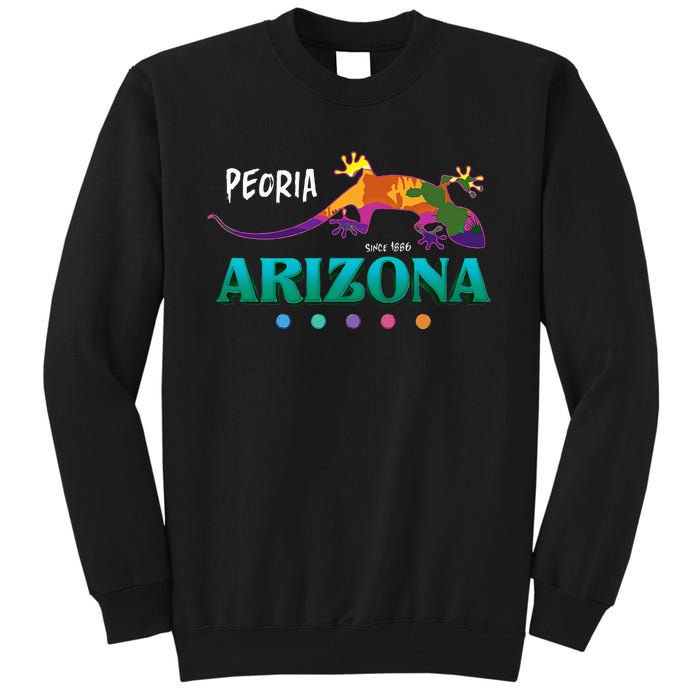 Peoria Arizona Usa Desert Gecko Lizard Vacation Souvenir Tall Sweatshirt