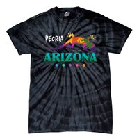 Peoria Arizona Usa Desert Gecko Lizard Vacation Souvenir Tie-Dye T-Shirt