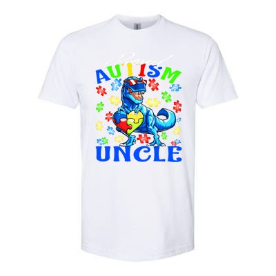 Proud Autism Uncle Dinosaur Autism Awareness Cool Gift Softstyle CVC T-Shirt